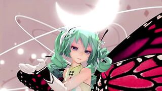 MIKU X INSECT HENTAI SEX DANCE MMD CREAMPIE UNDRESS DANCE SOFT GREEN HAIR COLOR EDIT SMIXIX - 1 image