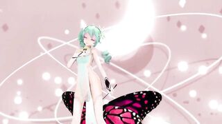 MIKU X INSECT HENTAI SEX DANCE MMD CREAMPIE UNDRESS DANCE SOFT GREEN HAIR COLOR EDIT SMIXIX - 2 image