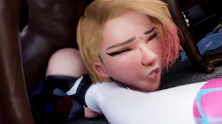 Fortnite Spider-Gwen Likes Her Dicks Strong Blacked - 1 image