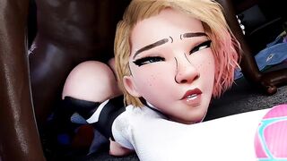 Fortnite Spider-Gwen Likes Her Dicks Strong Blacked - 10 image