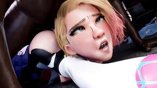 Fortnite Spider-Gwen Likes Her Dicks Strong Blacked - 3 image