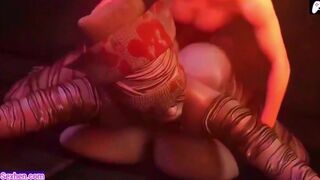 (4K) Female monsters masturbate and fuck hard cocks and get cum | 3D Hentai Animations | P96