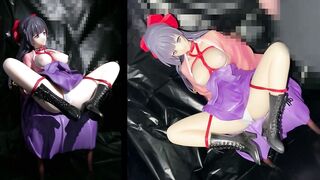 Bukkake sperm on a beautiful woman in kimono figure - 3 image