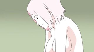 Sakura and Sasuke sex Naruto Young Kunoichi Hentai Anime Animation Blowjob tits pussy creampie cum - 5 image