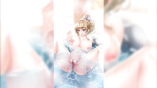 Hentai Uncensored Fucking Busty Milf in Bath Winni Project QT - 2 image