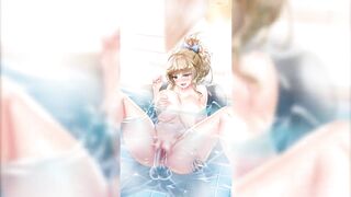 Hentai Uncensored Fucking Busty Milf in Bath Winni Project QT - 8 image