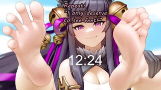 Anime Feet JOI for feet loving gooners (femdom, domination, feet fetish, Edging) - 2 image