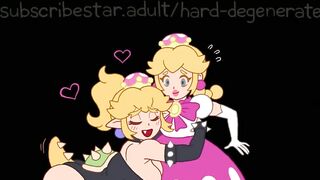 Futa Peachette and Bowsette spent some quality time together. - 10 image