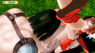 Hentai 3D - Red-haired female warrior and Marvel Winter soldier - 4 image