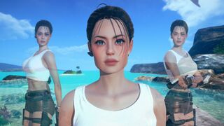 AI Shoujo Lara Croft in realistic 3D animated sex with multiple orgasms UNCENSORED