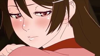 Kizumonogatari - Araragi wants to touch Tsubasa breasts scene