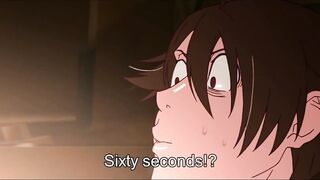 Kizumonogatari - Araragi wants to touch Tsubasa breasts scene - 4 image