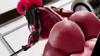 Futa Futanari Anal DP Gangbang Huge Cumshots 3D Hentai - 4 image