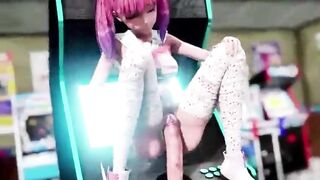 Futa Futanari Lesbian Anal 3D Hentai - 6 image