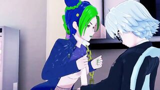 Hentai Jolyne Kujo Jolyne gets a great fuck canteen Jojo Bizarre Adventure Anime 3D - 4 image