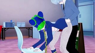 Hentai Jolyne Kujo Jolyne gets a great fuck canteen Jojo Bizarre Adventure Anime 3D - 7 image