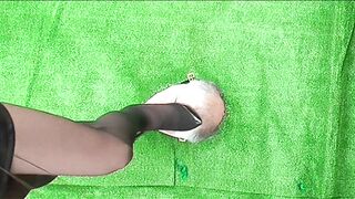 Watching Japanese beauty trampling by high heel from above! - 8 image