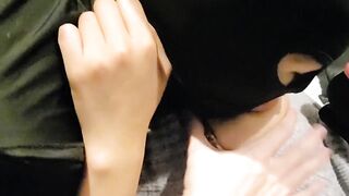 Nipple sucking Big tits Japanese couple Asian - 2 image