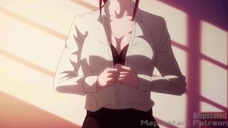 4K Chainsaw man, Denji finally gets his treat from Makima. Ai Upscaled | Maplestar - 1 image