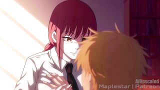 4K Chainsaw man, Denji finally gets his treat from Makima. Ai Upscaled | Maplestar - 2 image