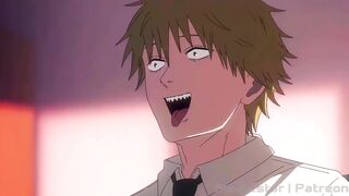 4K Chainsaw man, Denji finally gets his treat from Makima. Ai Upscaled | Maplestar - 5 image