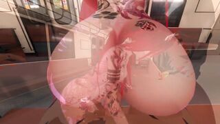 Foxgirl Sex on a Train (ERP)