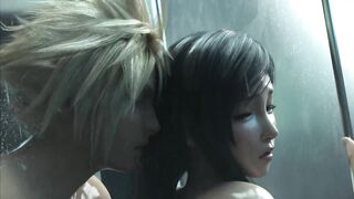 Final Fantasy Tifa Romantic Shower (3D Hentai) - 6 image