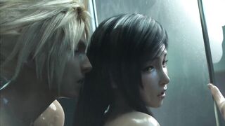 Final Fantasy Tifa Romantic Shower (3D Hentai) - 9 image