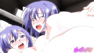 Hentai / Fucked two college girls in their virgin tight pussies - 10 image