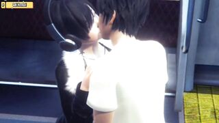Hentai 3D - Public fuck on the train - 3 image
