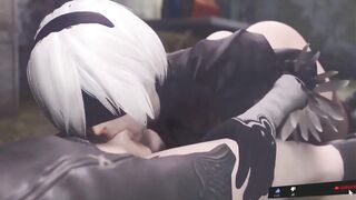 Nier automates oral sex on my best friend - 4 image