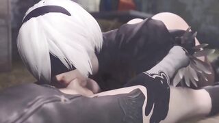 Nier automates oral sex on my best friend - 5 image