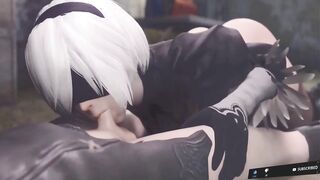 Nier automates oral sex on my best friend - 6 image