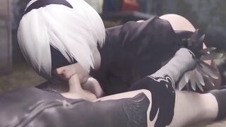Nier automates oral sex on my best friend - 8 image