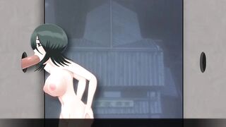 Bleach - Shinigami Brothel - Part 8 - Rukia Kuchiki Blowjob By HentaiSexScenes - 5 image