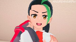 POV: Fucking Sexy Pokemon Girl Nemona in Exchange for Trainer Advices - Anime Hentai 3d Uncensored - 2 image