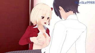 Chisato Nishikigi and I have intense sex in the restroom. - Lycoris Recoil Hentai - 1 image