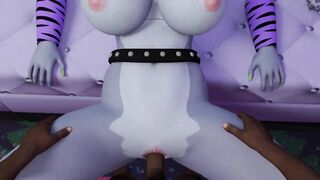 Black guy fuck pussy a Roxanne Wolf in a missionary position Five Nights at Freddy's Creampie Cum - 4 image