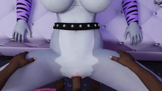 Black guy fuck pussy a Roxanne Wolf in a missionary position Five Nights at Freddy's Creampie Cum - 7 image