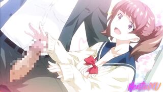 Hentai / A Gyaru schoolgirl couldn't help herself at the sight of a big dick - 2 image
