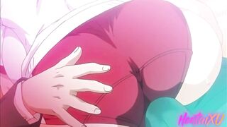 Hentai / Fucked a schoolgirl in a swimsuit in her tight pussy - 5 image