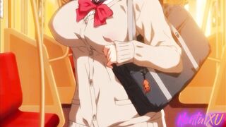 Hentai / Fucked a schoolgirl in a swimsuit in her tight pussy - 8 image