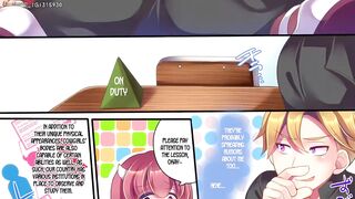 Cute Anime Girls Threesome - 2 image