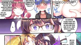 Cute Anime Girls Threesome - 7 image