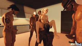 3DXChat - Gangbang For Alex - 2 image