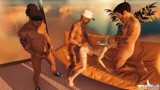 3DXChat - Gangbang For Alex