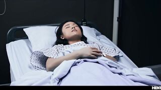 Real Life Hentai - Asian chick fucked all the way through in hospital - 2 image