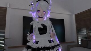 Maid cat femboy gets used by master over and over again - 3 image