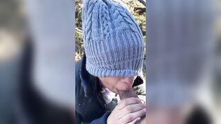 Rich blowjob in the mountains, he cums in my mouth - Violet Summers - 3 image