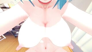 Genshin Impact: Eula Sex with a Beautiful Girl. (3D Hentai) - 8 image